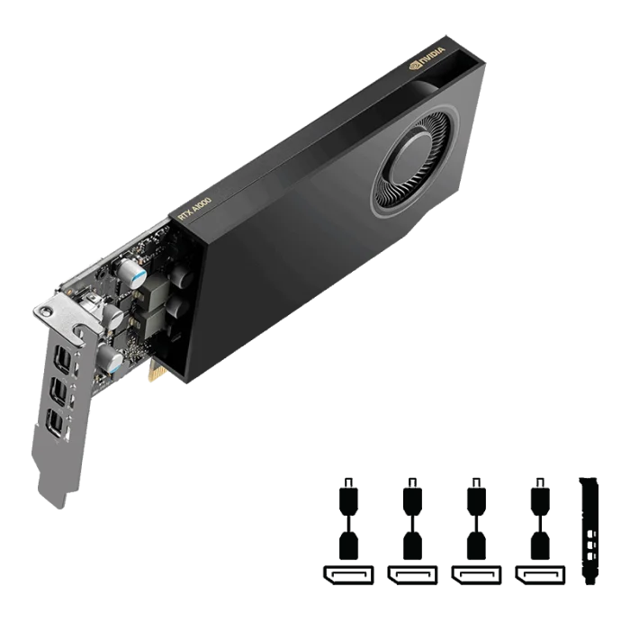 Grafička kartica PNY RTX A1000 - NVIDIA RTX A1000, 8 GB GDDR6