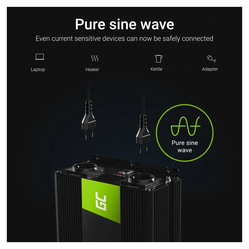 Inverter Green Cell INV11 - 12 V na 230 V, 2000 W/4000 W