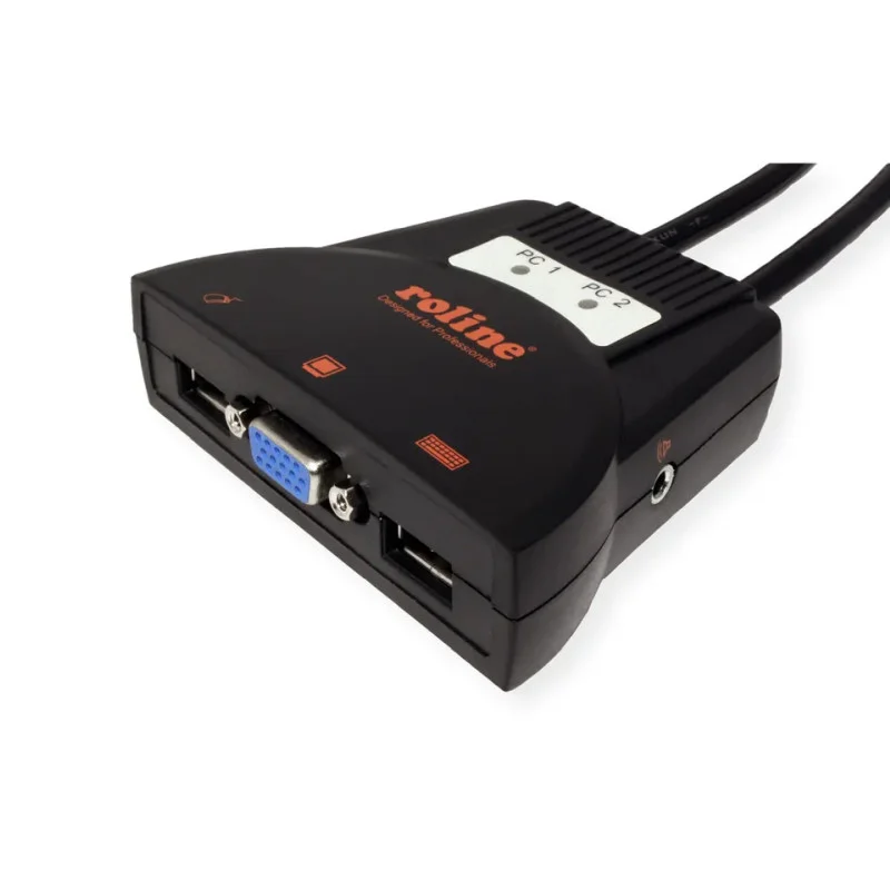 KVM preklopnik Roline Star - 2 računala, USB