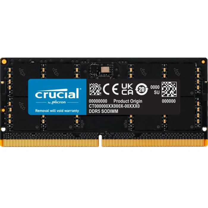 Memorija Crucial - 16 GB, DDR5, 5600 MHz, SO-DIMM, CL46