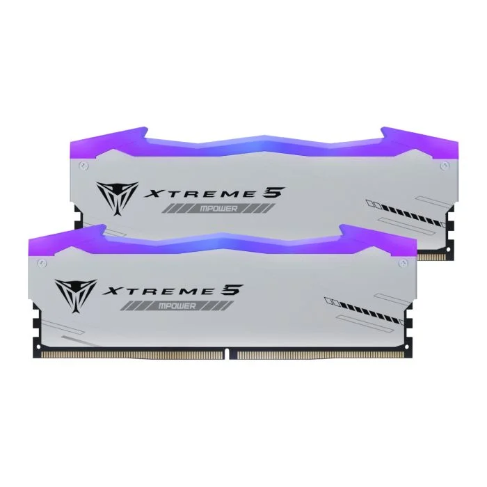 Memorija Patriot Viper Xtreme 5 RGB MPOWER - 32 GB, DDR5, 6400 MHz, CL32, RGB, srebrna