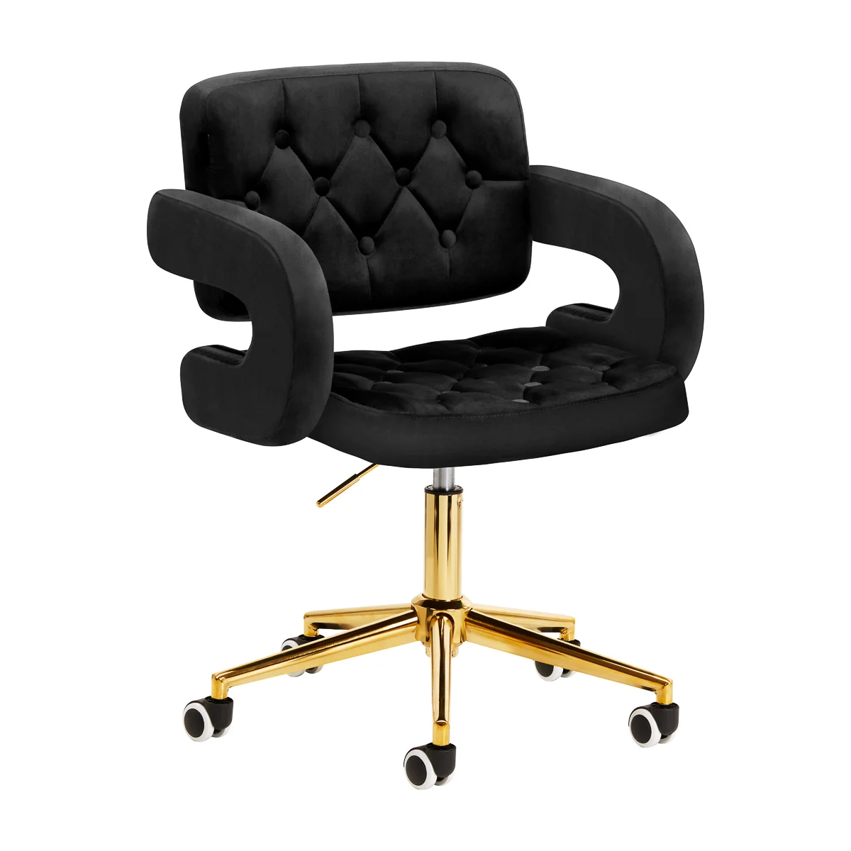Stolica 4Rico QS-OF213G, baršun (crna)
