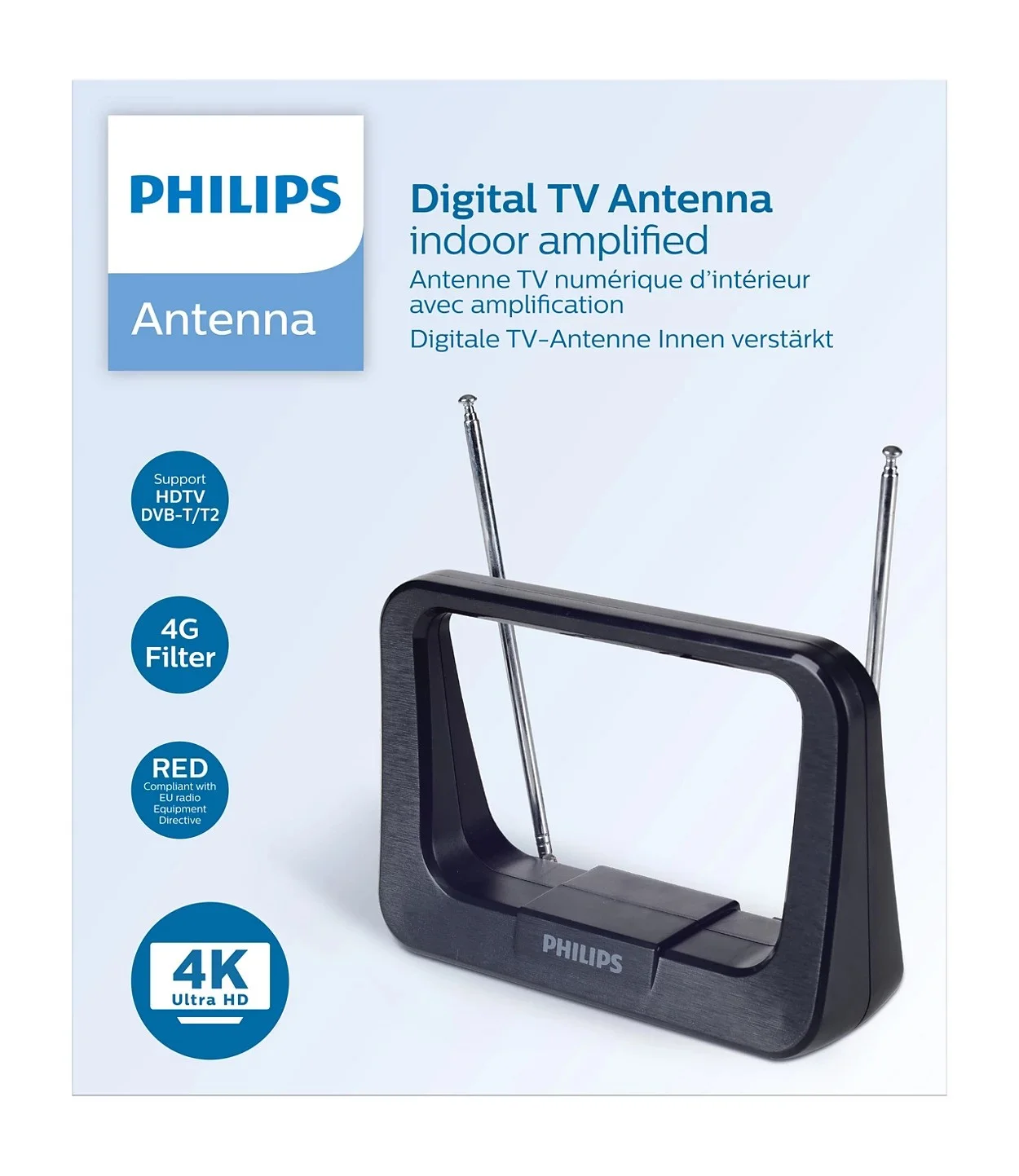 Antena za TV Philips SDV1226/12 - UHF, VHF, FM, HDTV