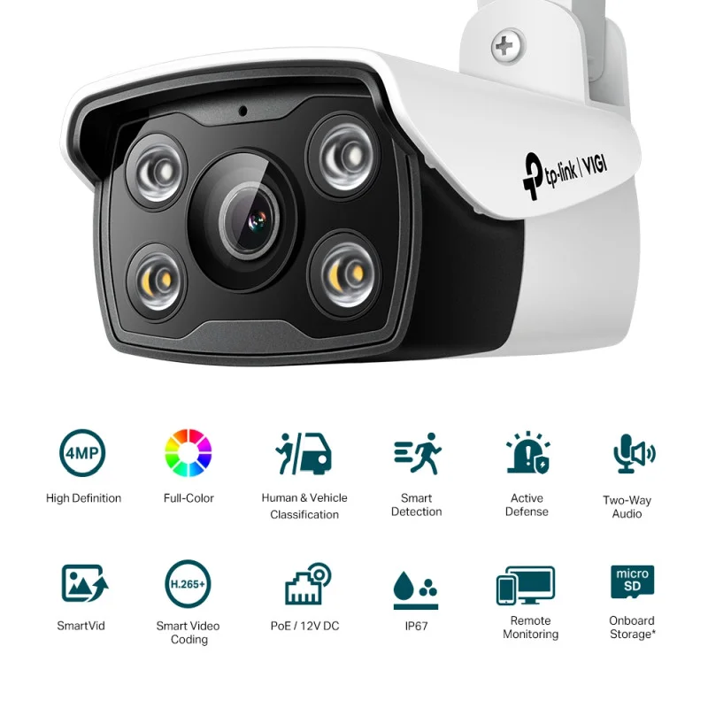 IP kamera TP-Link VIGI C340 - 4 MP, 2,8 mm, PoE, vanjska