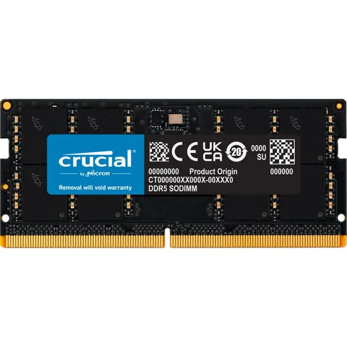 Memorija Crucial - 8 GB, DDR5, 5600 MHz, SO-DIMM, CL46